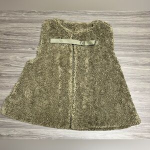 Anthropologie Akemi + Kin Alonna Teddy Plush Vest Jacket One Size